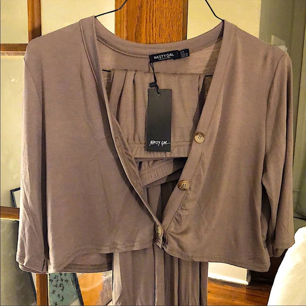 Nasty Gal | Beige Lounge Set (S)